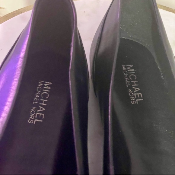 **NWT** Micheal KORS Leather Remi Puff/Pom Ballet flats 7 - Picture 5 of 9